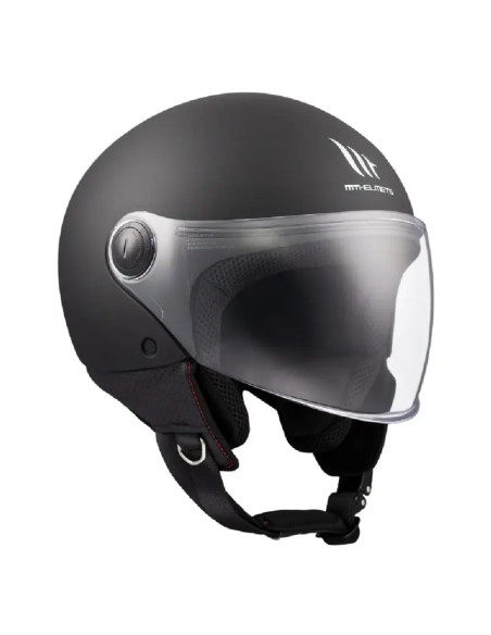 Casco Jet OF501B Street S Solid A1 nero opaco