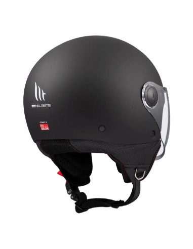 Casco Jet OF501B Street S Solid A1 nero opaco