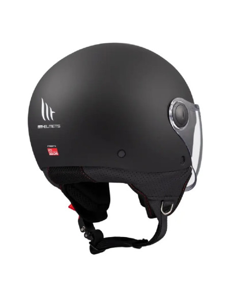 Casco Jet OF501B Street S Solid A1 nero opaco