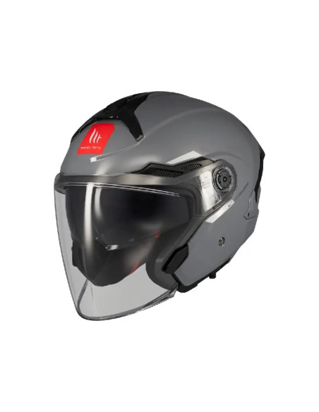 Casco Jet OF515 Cosmo Sv Solid Grigio Lucido