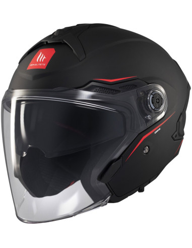Casco Jet OF515 Cosmo Sv Solid Nero opaco