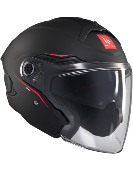 Casco Jet OF515 Cosmo Sv Solid Nero opaco