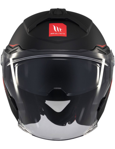 Casco Jet OF515 Cosmo Sv Solid Nero opaco