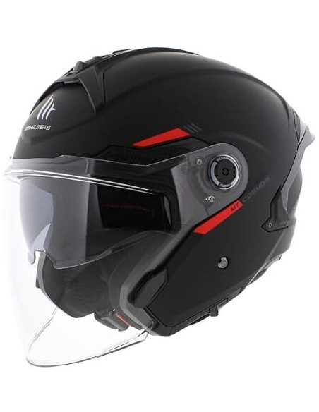 Casco Jet OF515 Cosmo Sv Solid Nero opaco