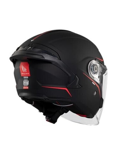 Casco Jet OF515 Cosmo Sv Solid Nero opaco