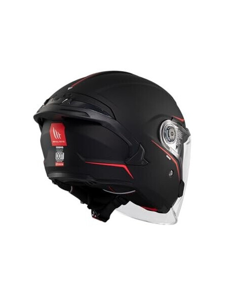 Casco Jet OF515 Cosmo Sv Solid Nero opaco