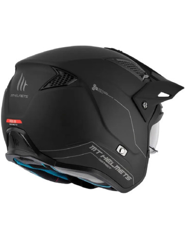 Casco Jet District Sv S Solid Nero opaco