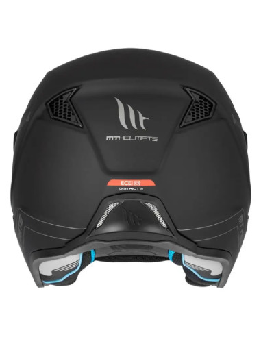 Casco Jet District Sv S Solid Nero opaco