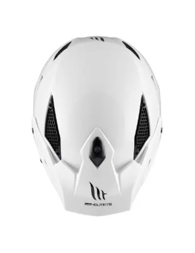 Casco Jet District Sv S Solid Bianco Lucido