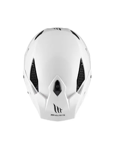 Casco Jet District Sv S Solid Bianco Lucido