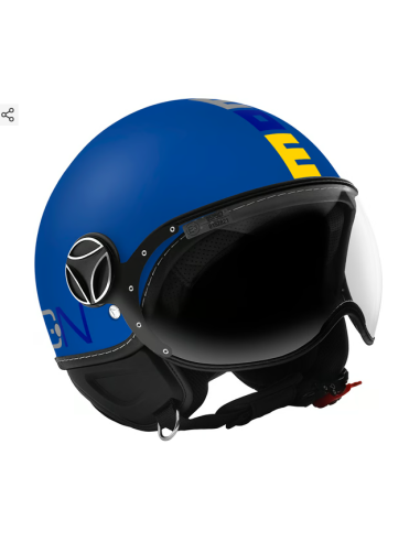 Casco Momo FGTR Bambino Blu Opaco / Multicolore