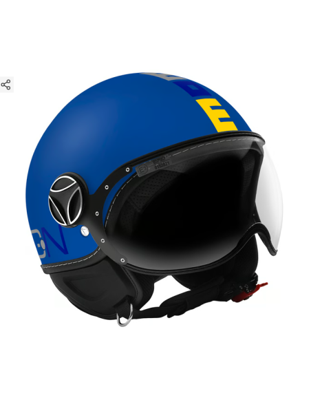 Casco Momo FGTR Bambino Blu Opaco / Multicolore