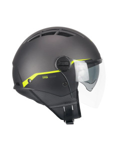 Casco Estivo Cgm 116A Air Bico  Grafite Giallo fluo opaco