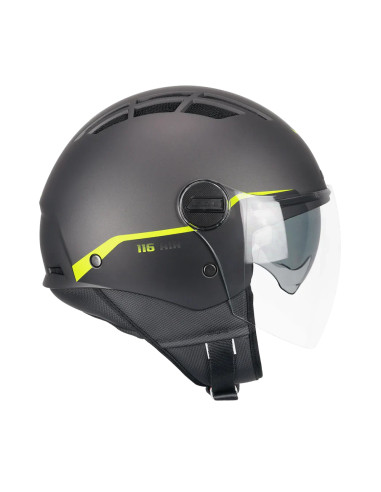 Casco Estivo Cgm 116A Air Bico  Grafite Giallo fluo opaco