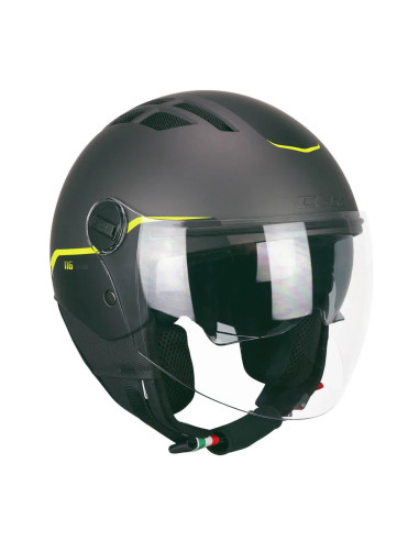 Casco Estivo Cgm 116A Air Bico  Grafite Giallo fluo opaco
