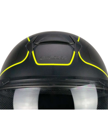 Casco Jet CGM 167G FLO WAY  Antracite Giallo fluo satinato Visiera Sagomata