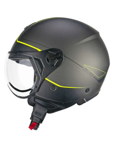 Casco Jet CGM 167G FLO WAY  Antracite Giallo fluo satinato Visiera Sagomata