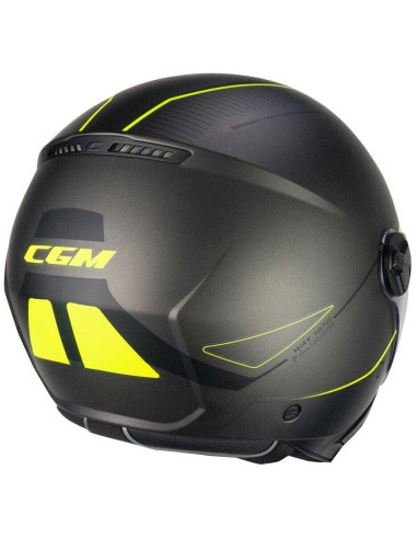 Casco Jet CGM 167G FLO WAY  Antracite Giallo fluo satinato Visiera Sagomata