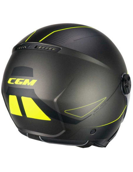 Casco Jet CGM 167G FLO WAY  Antracite Giallo fluo satinato Visiera Sagomata