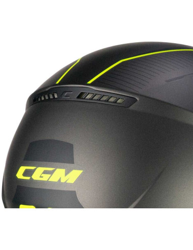 Casco Jet CGM 167G FLO WAY  Antracite Giallo fluo satinato Visiera Sagomata