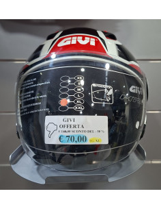 Casco Jet Givi 12.3 STRATOS Shade Bianco Nero Rosso