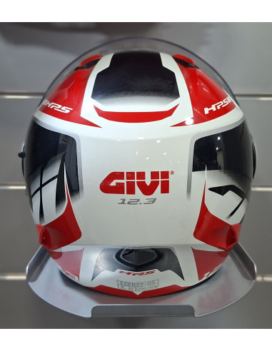 Casco Jet Givi 12.3 STRATOS Shade Bianco Nero Rosso