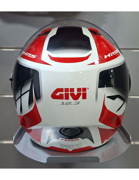 Casco Jet Givi 12.3 STRATOS Shade Bianco Nero Rosso