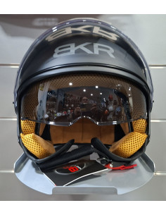 Casco Jet BKR Tre Nero Opaco 2