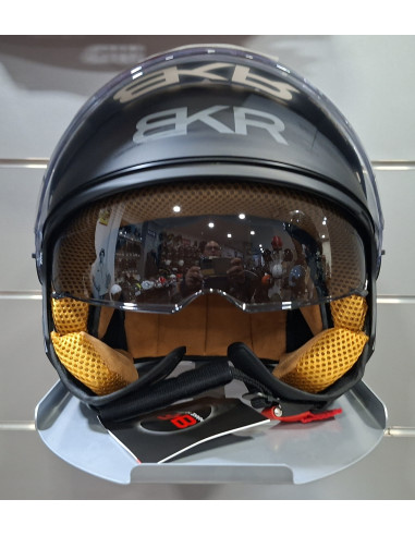 Casco Jet BKR Tre Nero Opaco