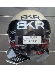 Casco Jet BKR Tre Bianco lucido