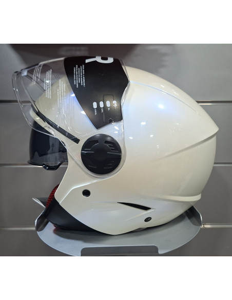 Casco Jet BKR Tre Bianco lucido