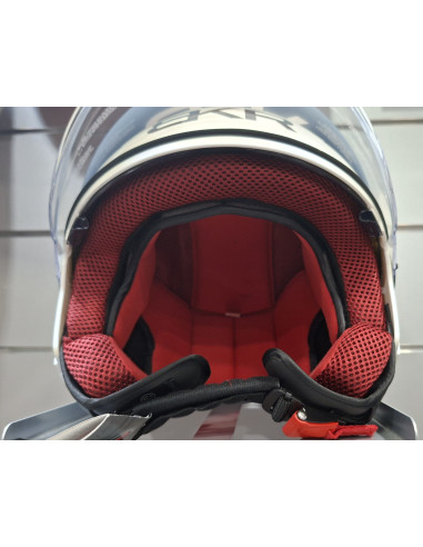 Casco Jet BKR Tre Bianco lucido