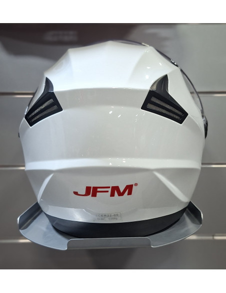 Casco jet doppia visiera JFM 221 bianco lucido
