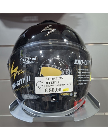 Casco Moto Jet Scorpion EXO-CITY II SOLID Nero