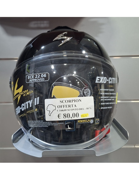 Casco Moto Jet Scorpion EXO-CITY II SOLID Nero