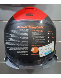 Casco Jet Origine PALIO 2.0 + Bt Hyper Nero Rosso Fluo Opaco 2