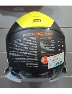 Casco Moto Jet Origine PALIO 2.0 + Bt Hyper Nero Giallo Fluo Opaco 2