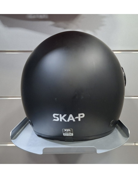 SKA-P Casco demi jet visiera sagomata Nero opaco