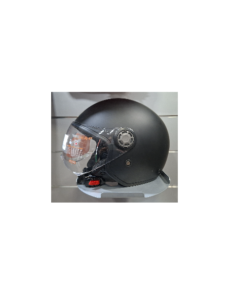 SKA-P Casco demi jet visiera sagomata Nero opaco