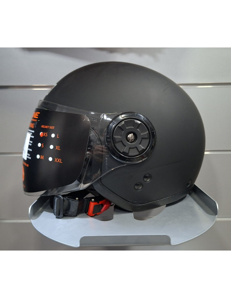 Casco Jet Origine NEON SCOOP Nero opaco