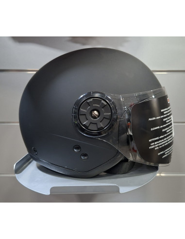 Casco Jet Origine NEON SCOOP Nero opaco