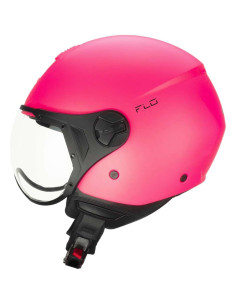 Casco Jet CGM 167A FLO MONO Rosa Fluo Opaco - Visiera Sagomata