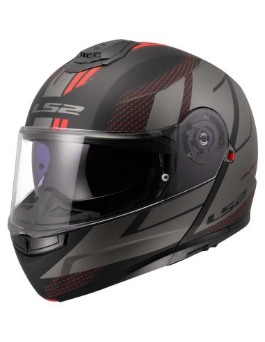 Casco Modulare P/J LS2 FF908 STROBE II CODE Nero Grigio