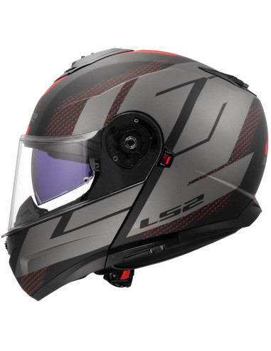 Casco Modulare P/J LS2 FF908 STROBE II CODE Nero Grigio
