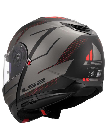 Casco Modulare P/J LS2 FF908 STROBE II CODE Nero Grigio