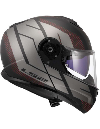 Casco Modulare P/J LS2 FF908 STROBE II CODE Nero Grigio