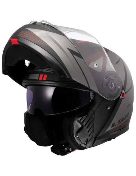 Casco Modulare P/J LS2 FF908 STROBE II CODE Nero Grigio