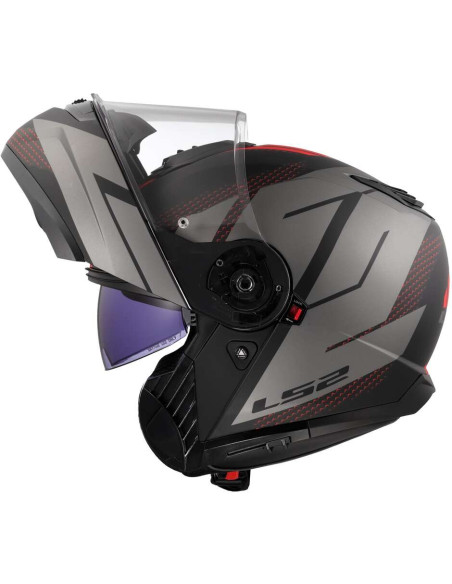 Casco Modulare P/J LS2 FF908 STROBE II CODE Nero Grigio
