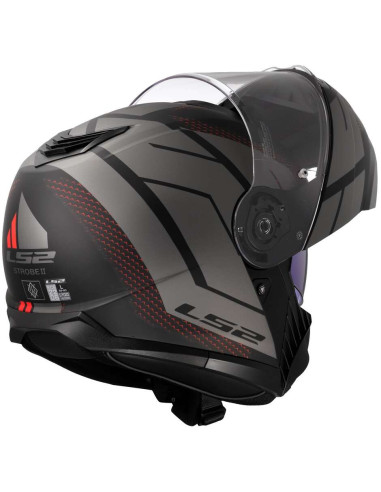 Casco Modulare P/J LS2 FF908 STROBE II CODE Nero Grigio
