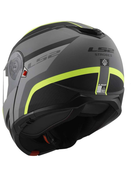 Casco Moto Modulare P/J Ls2 FF908 STROBE II MONZA Nero Opaco Giallo Fluo